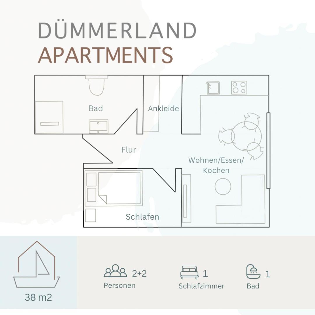Duemmerland Apartments Lemförde Eksteriør bilde